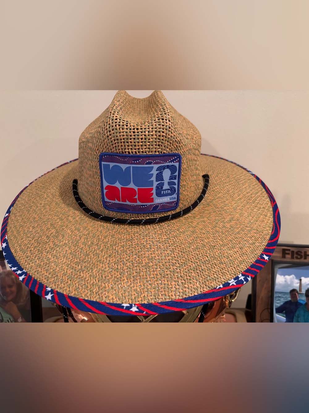 FIFA World Cup 26 USA XL Straw Hat NWT Official Licensed CANMEXUSA Patch
